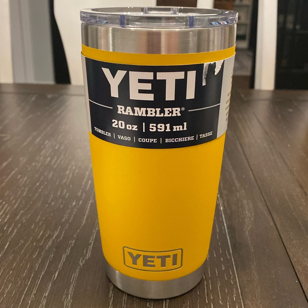 Yeti Alpine Yellow 20oz Rambler